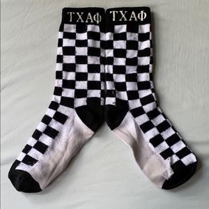 Alpha Phi checkered socks